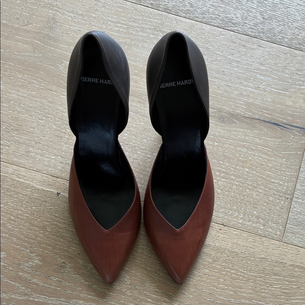 Pierre Hardy Elegant Brown and Black Heels